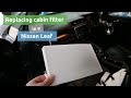 How to replace the cabin filter in a Nissan Leaf (all 24, 30 or 40kWh models)