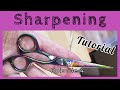 Hair cutting shears sharpening - episode 4