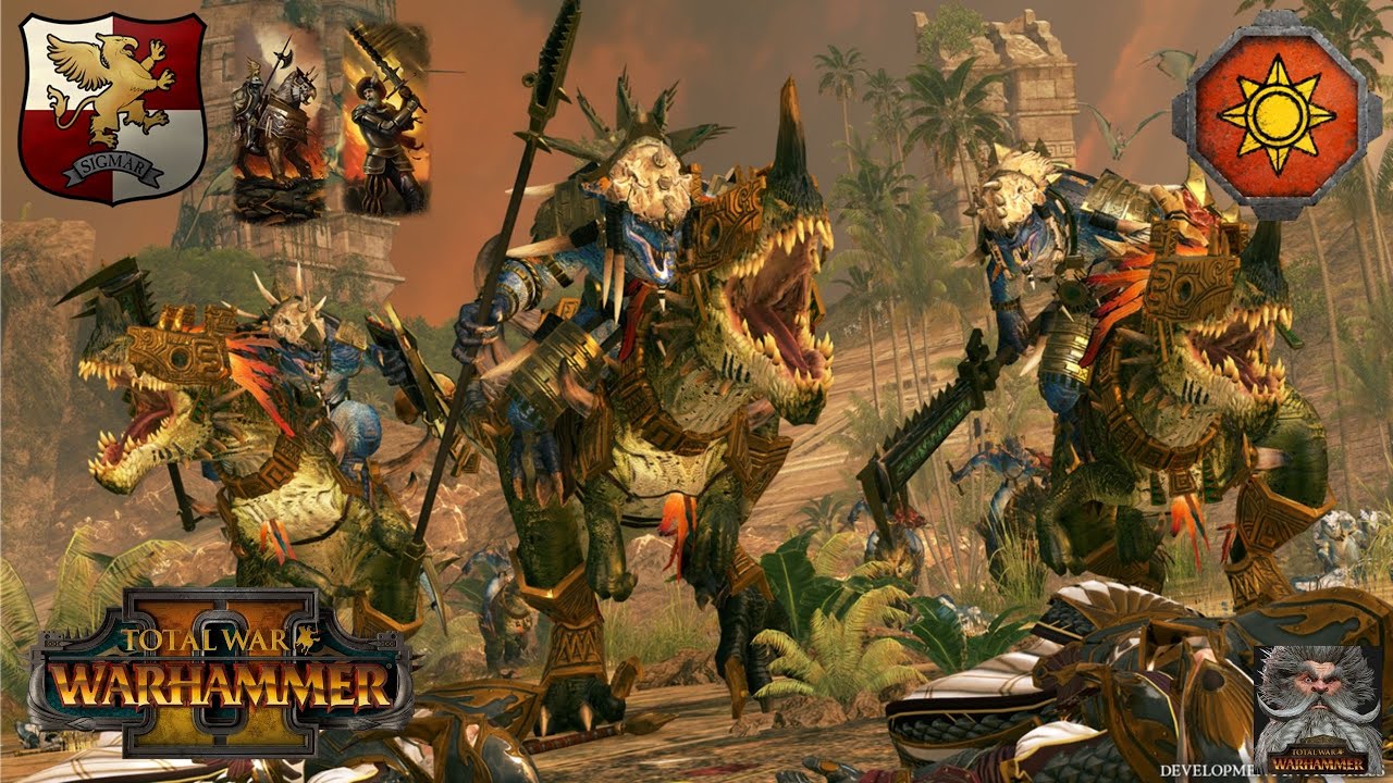 The legendary battle of Man vs Beasts! - Empire vs Lizardmen - Total ...