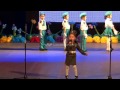 4 years old mongolian girl sings Katyusha