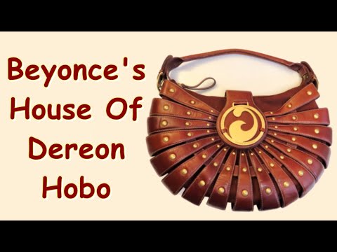 HOUSE OF DEREON Beyonce Handbag Purse Hobo Shoulder Bag Brown