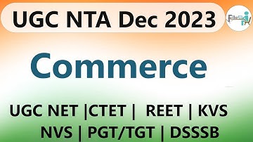 08:00 PM-UGC NET Commerce Class | UGC NET Dec 2023 | NET Commerce Free Class | NET Commerce Class