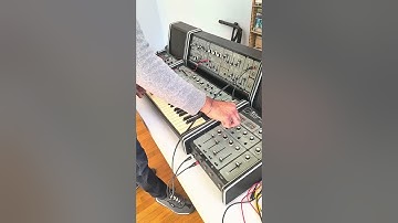 Roland System 100 Synthesizer - Emulating the space invaders ditty & laser FX #synth #fx #sounds