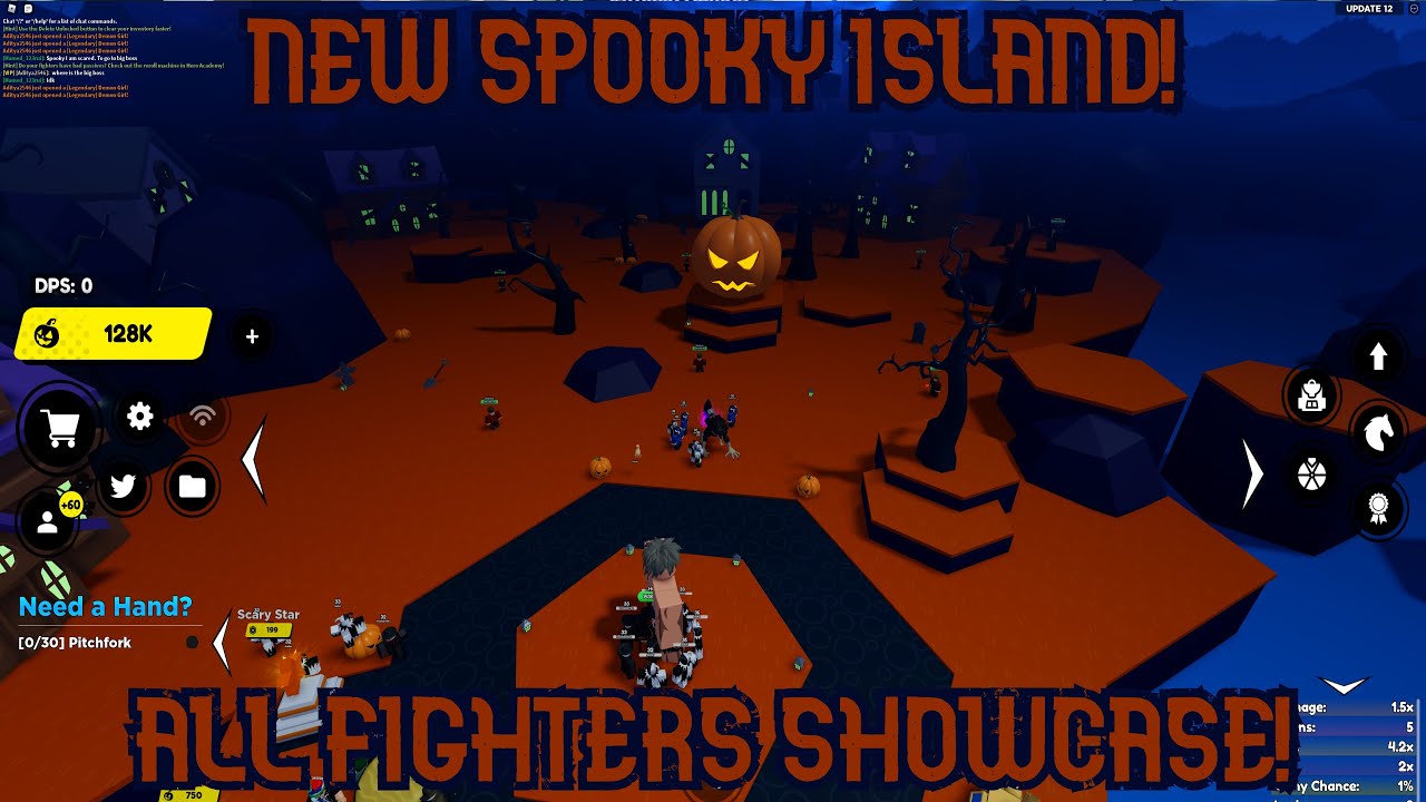 🎃 UPDATE 12 ANIME FIGHTERS CODE ROBLOX ACTUALIZACION *HALLOWEEN EVENT*  CODIGO (SPOOKY ISLAND) 