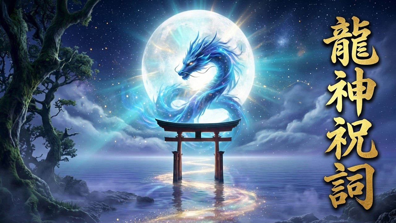 龍神祝詞】満月へ昇る青龍｜神秘の祈り｜Moon Breath - YouTube
