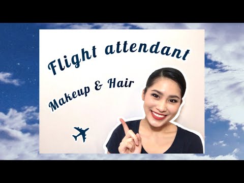 แต่งหน้าไปบิน สายการบินดังในสิงคโปร์ • Flight Attendant Makeup & Hair (ENG CC) | punpunita