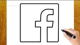 HOW TO DRAW FACEBOOK LOGO