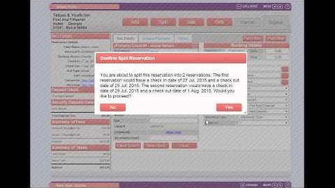 RezExpert , FAQ - How to Split a Booking