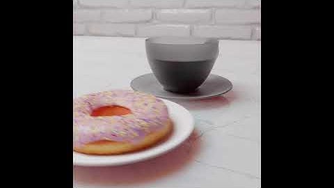 donut animation final render based on Blender guru