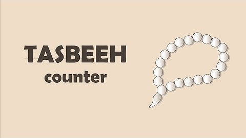Tasbeeh Counter