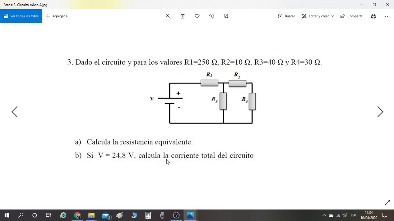 Circuitos mixtos en tinkercad. Cálculo de Resistencia total. - YouTube