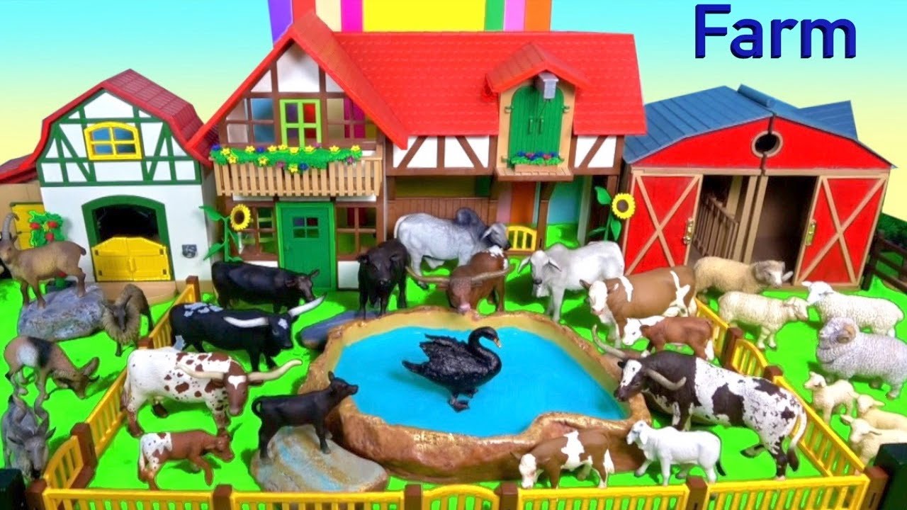 Farm Animal Toys For Kids Cows Goats