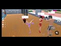 Rina thmki fight 2 people in boxing Ring #sakura #sakuraschoolsimulator