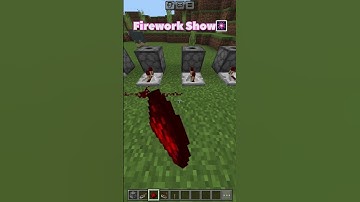 Firework Show In Minecraft🎆#shorts #minecraft