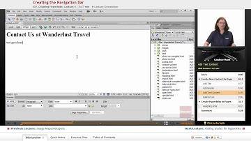"Creating the Navigation Bar" | Dreamweaver CS6 with Educator.com