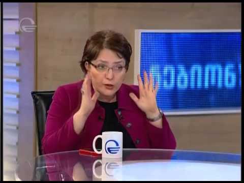თინათინ ხიდაშელი გადაცემაში \"პოლიტიკა\" / ტვ. \"იმედი\"