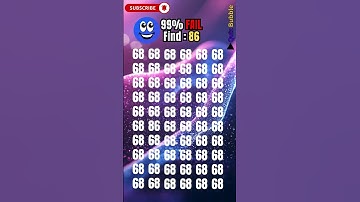 Only 1% can find 86? Test your eyes 👀”. #quiz #trending  #find  #reelschallenge