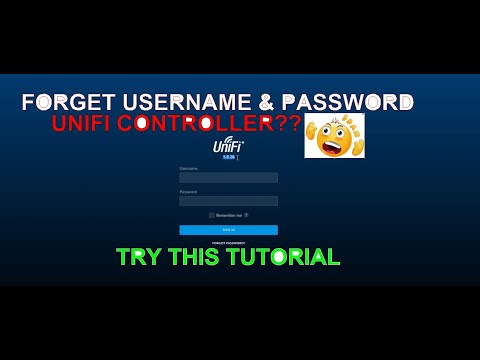 Forgot your UniFi Controller Username & Password! ?? Easy ... Try the Way on this Video ...