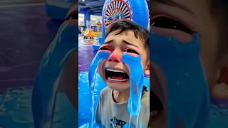 My little brother ran around looking for where the sound of the baby crying came from🤣.#shortvideo