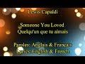 Lewis capaldi  someone you loved traduction en franais