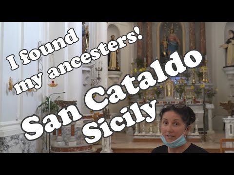 San Cataldo, Sicily. Searching for my ancestors. We found the town my grandparents were from.