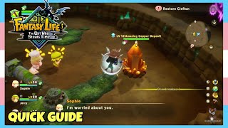 *All Fledgling Life Challenges* How To Do The Miner Quest In Fantasy Life i | Location Quick Guide