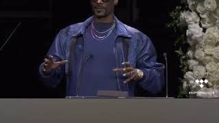 Snoop dog speaks at nipsey hussle's memorial