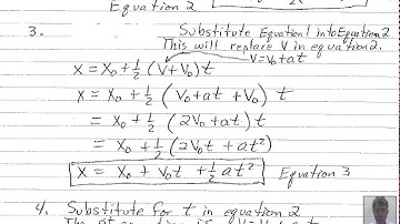 Kinematic Equations Constant Acceleration One Dimension