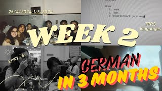 Language Diary: GERMAN in 3 months (WEEK 2)