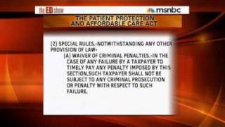 The Truth About The Mandate In The Health Care Law