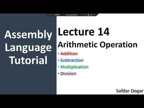 Program to Add Sub Mul Div Two Numbers Assembly Language | sub add mul div in assembly language- 14