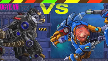 Lắp ráp robot Khủng long chiến đấu - Robot Lion King VS Robot King Kong