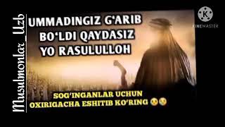 BAHODIR QORI USTOZ.Ummatingiz Gʻarib boʻldi  Qaydasiz Yo Rasululloh!