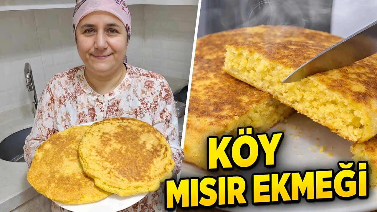 Annemle Köy Usulü Mısır Ekmeği Yaptık | Evde Mısır Ekmeği Tarifi