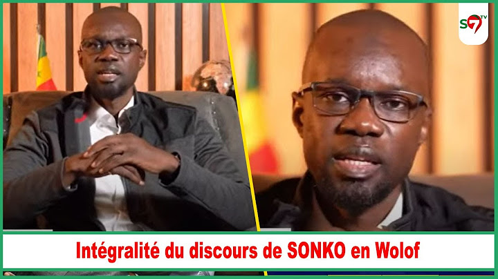 L'intégralité du discours de Ousmane SONKO en Wolof