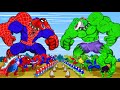 Hulk venom  vs spiderman dinosaurs trex big superhero dinosaurs battle in jurassic world