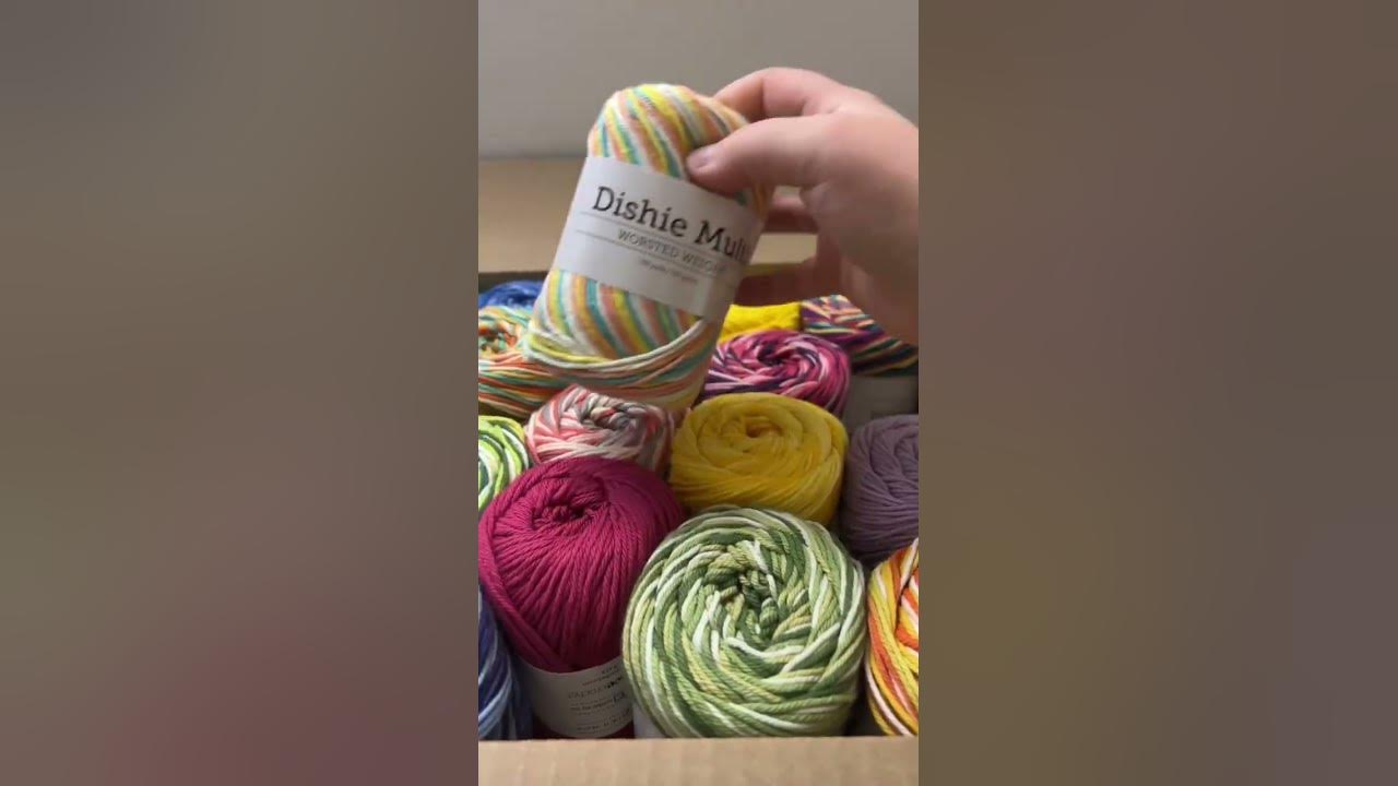 Love me some Dishie Cotton Yarn! 💜 #crochet #yarnaddict #yarn