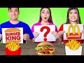 MCDONALDS VS BURGER KING DRIVE-THRU SCHOOL CHALLENGE | CRAZY EATING ONLY FAST FOOD BY CRAFTY HACKS