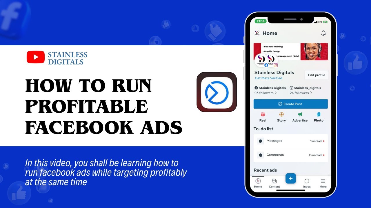 HOW TO RUN PROFITABLE FACEBOOK ADS #facebookadstutorial #tutorial - YouTube