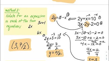 Math10 7.4- solving systems of equations with substitution