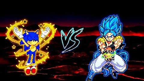 Sonic Chaos V4 JVL OP (all form) VS Gogeta V3.5 OP (all form) in Jump Force Mugen