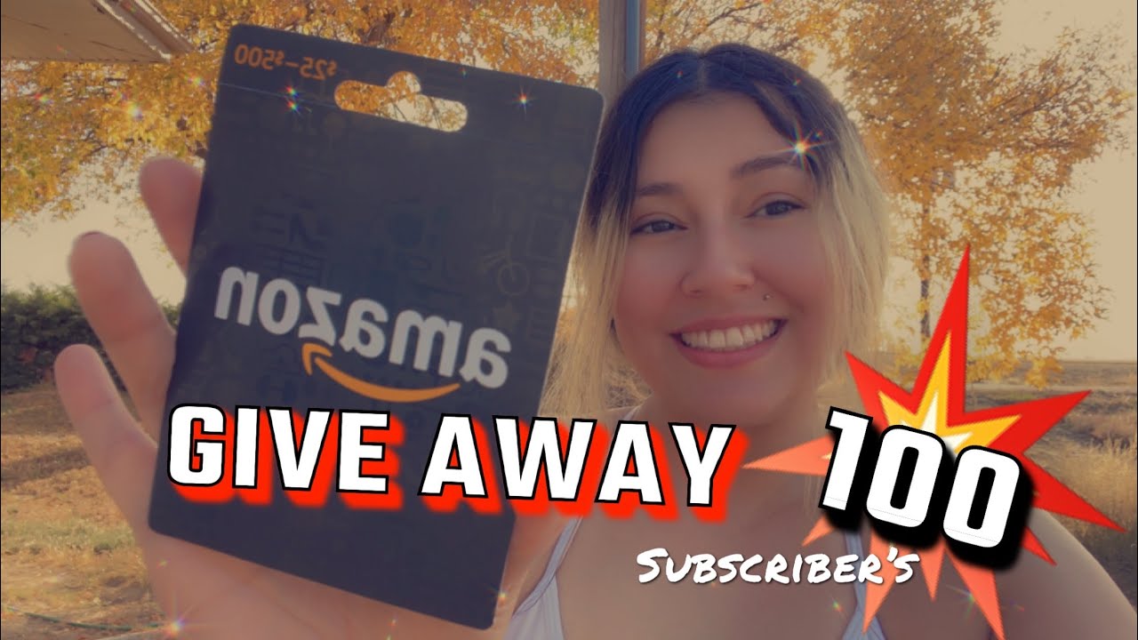 Who Wants 25 Amazon Gift Card ?! 100 Subscribers GiveAway Contest