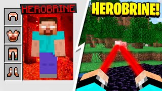 Jeg tilføjede HEROBRINE ARMOR til Minecraft og det her skete.. (DANSK MINECRAFT)