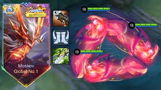 TOP 1 GLOBAL MOSKOV UNLI DASH BUILD! THIS BRUTAL INSANE BUILD IS TOTALLY BROKEN!!!