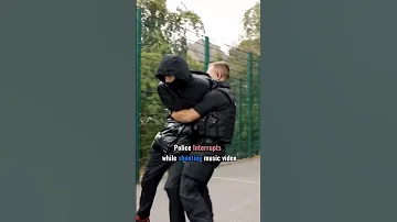 UK Driller gets arrested while filming a music video. #shorts #uk #roadman #drill #police #music
