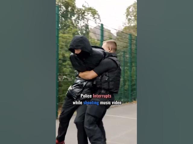 UK Driller gets arrested while filming a music video. #shorts #uk #roadman #drill #police #music