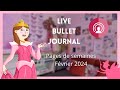 Live bullet journal  semaines de fvrier 2024  la belle au bois dormant