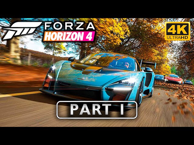 Forza Horizon 4 - 1st Hour of Gameplay  Game Session #1 (Xbox One X)  (2160p) 