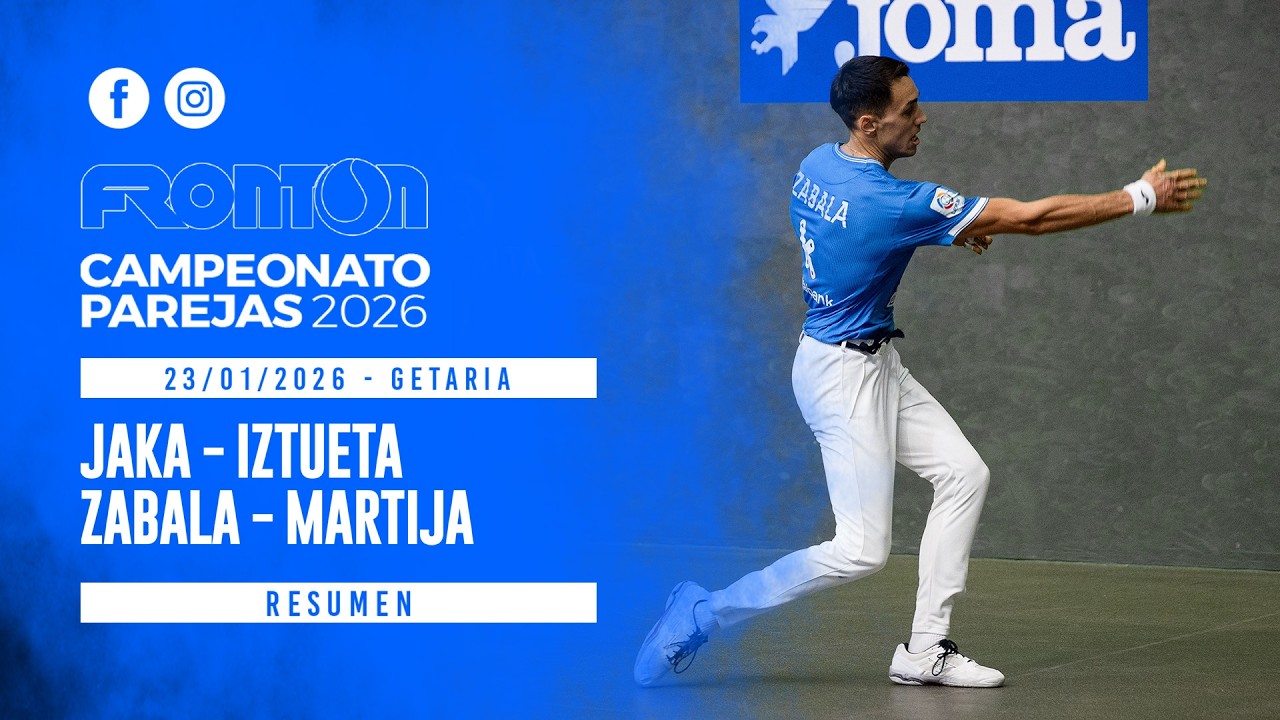 Resumen del partido Jaka - Iztueta vs. Zabala- Martija  | J11 Campeonato Parejas 2026.