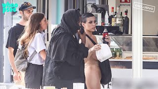 Kanye West e Bianca Censori a Firenze con outfit sempre più provocatori